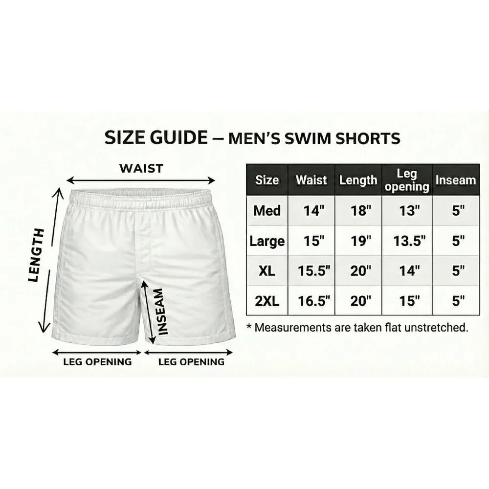 Men’s 6-Pack Swim Trunks Mesh Lining Pockets Beach Board Shorts Assorted Prints - Picture 2 of 5